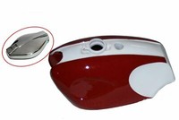 BSA B25 B44 Star Fire Shooting Star Roter WeißEr Kraftstofftank + Deckel