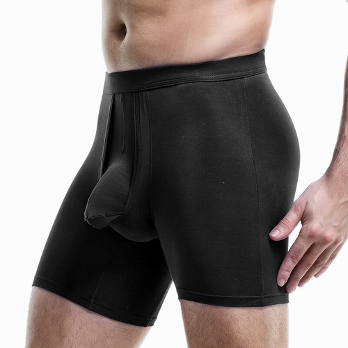 1/2/3 PACK MEN'S BOXER BRIEFS SHORTS COMFORT DUAL POUCH UNDERWEAR SPORTS TRUNKS - Picture 22 of 25
