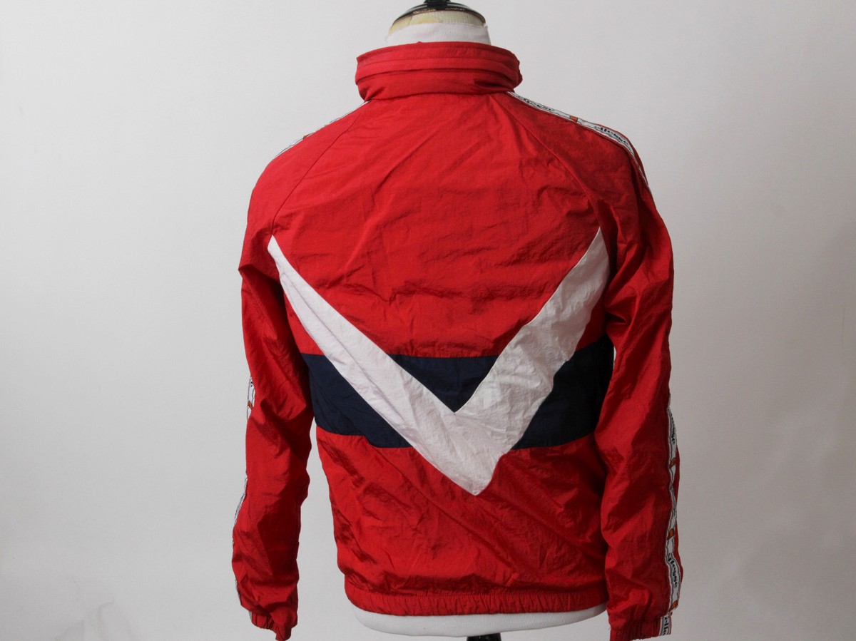 ellesse ナイロンジャケット ウィンドブレーカー レッド　サイズS Men's Red Ellesse Jacket Windbreaker Medium M | eBay