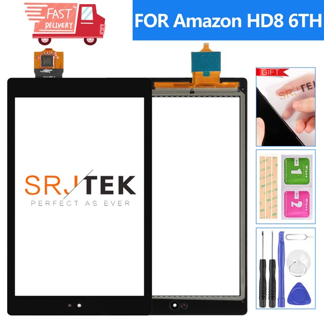 8" For Amazon Kindle Fire HD8 6th Gen Screen Replacement Touch