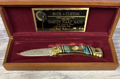 Custom Buck Model - Hastin Naat 'Aani ''Man Speaking Peace'' #1908 Knife