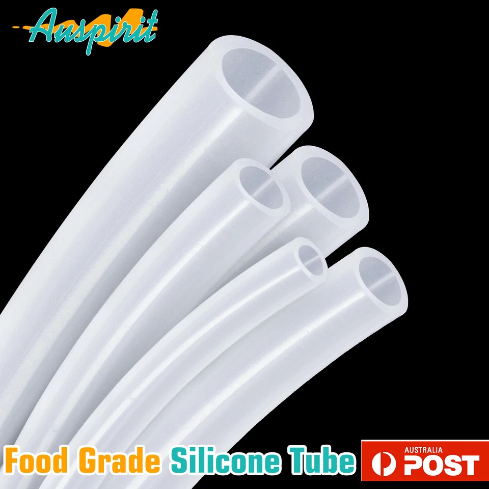 Clear Food Grade Silicone Tube Rubber Hose Pipe Resist High Temp Beverage Tubing