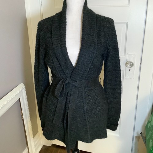 Calvin Klein Acrylic Wool Alpaca Shawl Collar Sweater Small Waffle Knit  Cardigan | eBay