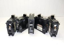 5) MURRAY 20 AMP CIRCUIT BREAKER PLUG IN 120/240 VAC MP-T120  LOT OF 5