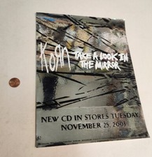 Korn 2003 Look In Mirror 2 sided Promo Cling Sticker Flawless New Old Stock
