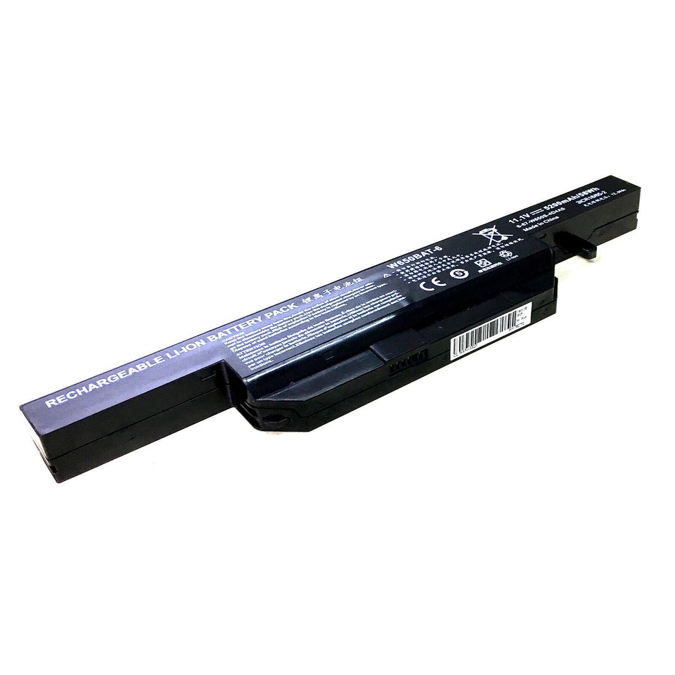 Batteria da 4400mAh compatibile con Clevo W650SJ W650SR W650SZ W651 W651D W651DC