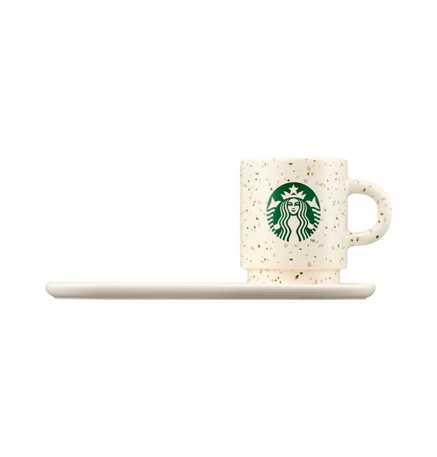 Starbucks korea 2025 Flower Market Terrazzo Mug & Saucer
