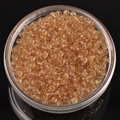 Wholesale 500pcs 4x3mm Rondelle Faceted Crystal Glass Loose Spacer Beads lot - Picture 60 of 120