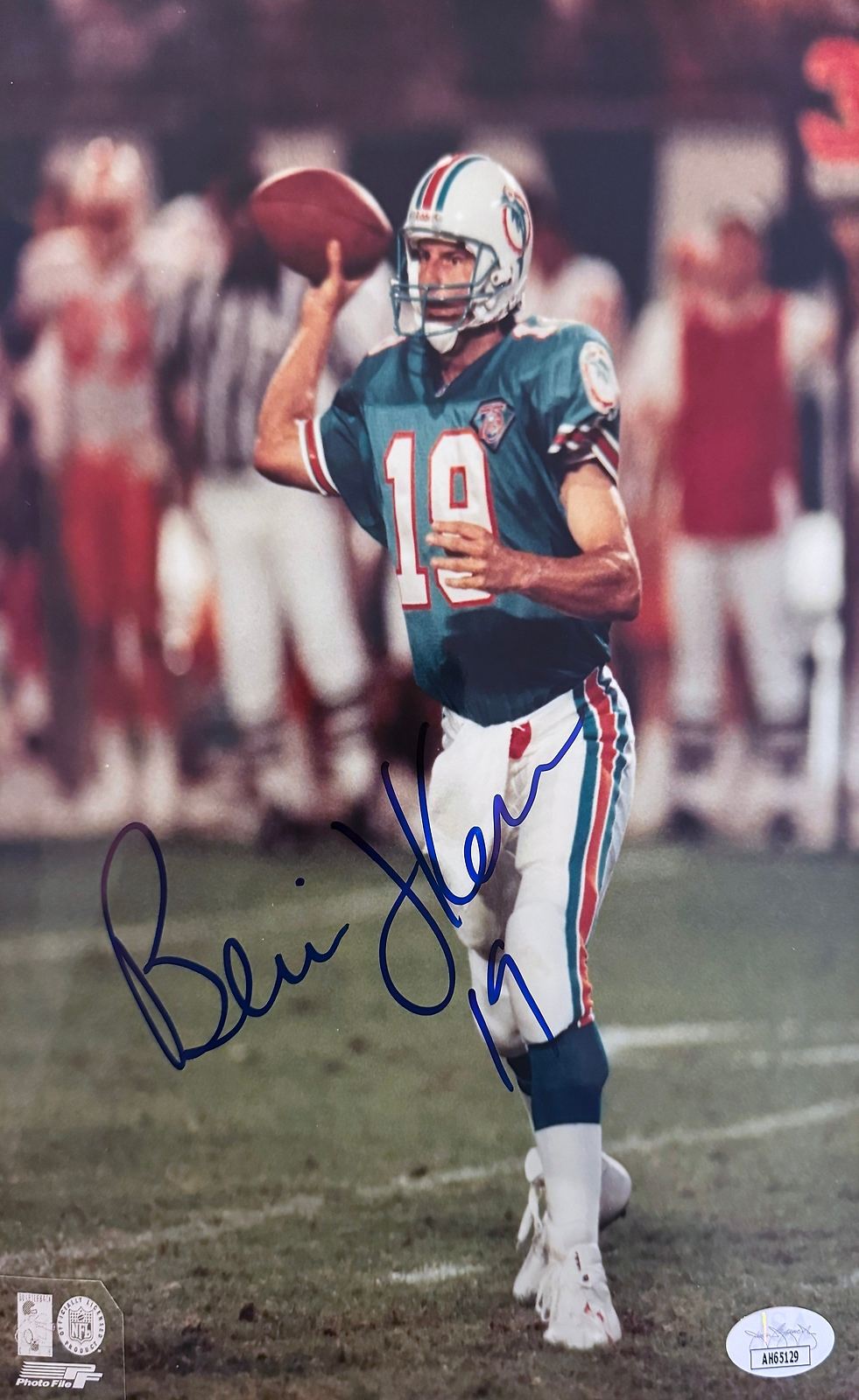 Bernie Kosar Miami Signed 8x10 Autographed Photo JSA 