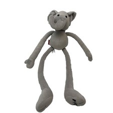 Hug Elephant FAO Schwarz Toys R Us Gray Sliding Arms Legs Plush 24" Toy Lovey