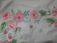 Nojo Sweet Floral Theme White Background Rose Pattern Crib Sheet Good Condition