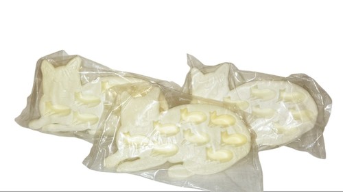 Cat Shaped Silicone Ice Cube Molds and Tray, Pack of 3 - Picture 1 of 4