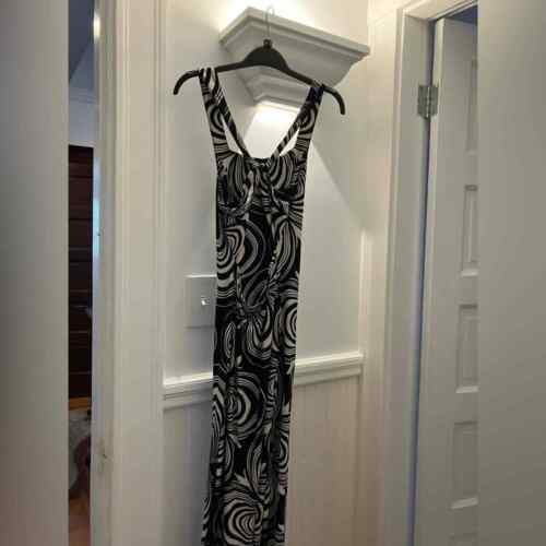 Free People NWOT Geometric Black and Cream Maxi Dress, Extra Small - 第 5/7 張圖片