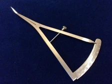 O.R GRADE CASTROVIEJO CALIPER GRADUATED 0-40MM OPHTHALMIC 3.5" ANGLED CURVED TIP