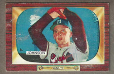 1955 Bowman #157 Ernie Johnson Milwaukee Braves