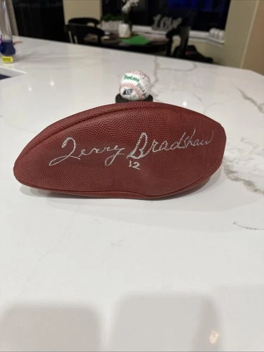 Terry Bradshaw Autographed Wilson NFL Football HOF QB Pittsburgh Steelers