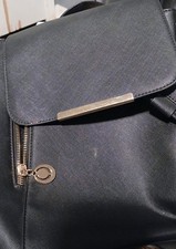 Tess Rogers Black Backpack Zip Closure, Inner...