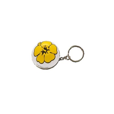 SCHLÜSSELANHÄNGER BLUME TRIKTOPZ GELB