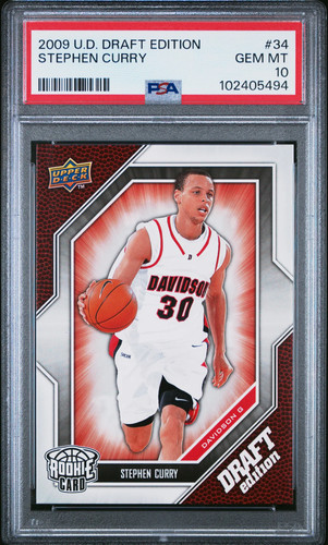 Stephen Curry - 2009-10 Upper Deck Draft Edition Basketball Rookie #34 PSA 10