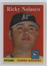 2007 Topps Heritage Chrome Refractor 463/558 Ricky Nolasco #THC100 3c7