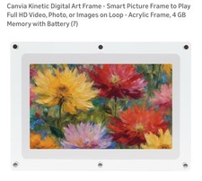 Canvia Kinetic Digital Art Smart Picture Frame Full HD Video 7" 1500mAh 1080p
