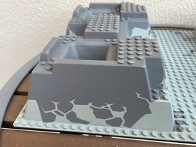 LEGO 4990 Gray Raised Baseplate Rock Raiders HQ 15x10in Castle 30271px3 Base