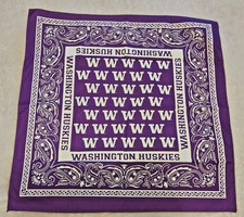 Washington Huskies UW Purple Bandana Handkerchief