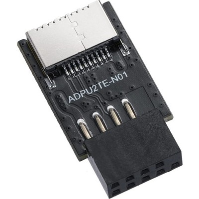 Vertikaler USB 3.2 E-Adapter für Mainboard-Stecker