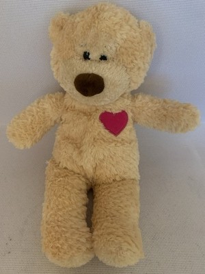 Chad Valley Teddybär rotes Herz weiches Plüschtier 14 Zoll Vintage