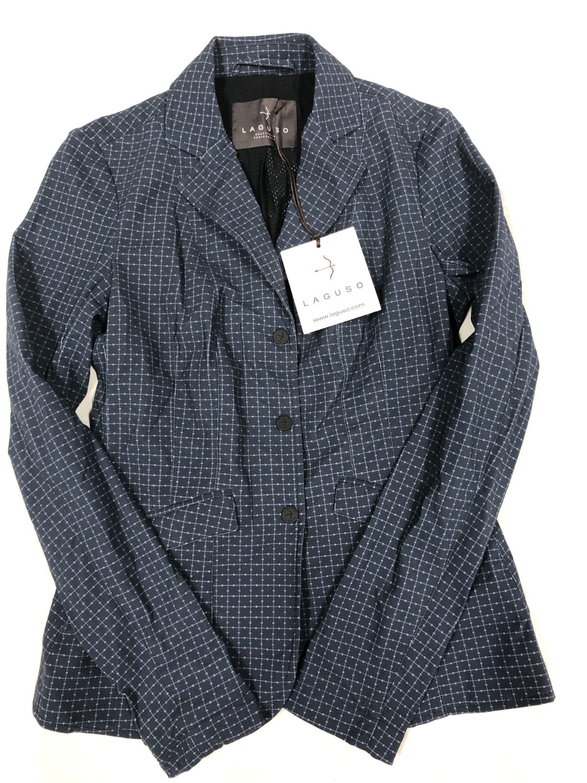 Veste équitation Laguso Jane Bleu XS : veste de concours élégante pour cavalière