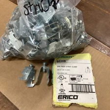 Erico Caddy SCH8  One Piece Strut Clamp For 1/2” EMT To Strut (box of 113) NEW