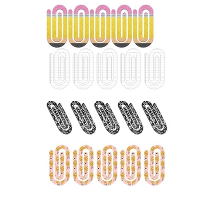 1 Set Acryl-Büroklammern mit Rückseitenkarte, Niedliche Bleistift- und Ande4888 - Bild 1 von 4