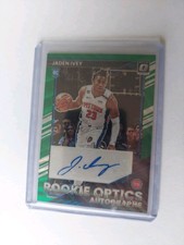 2022-23 Panini Donruss Optic -Rookie Optics Autographs Jaden Ivey #ROA-JIV Green