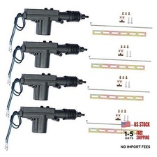 ESUPPORT Black Car Plastic Universal Heavy Duty Power Door Lock Actuator 2 4Pcs