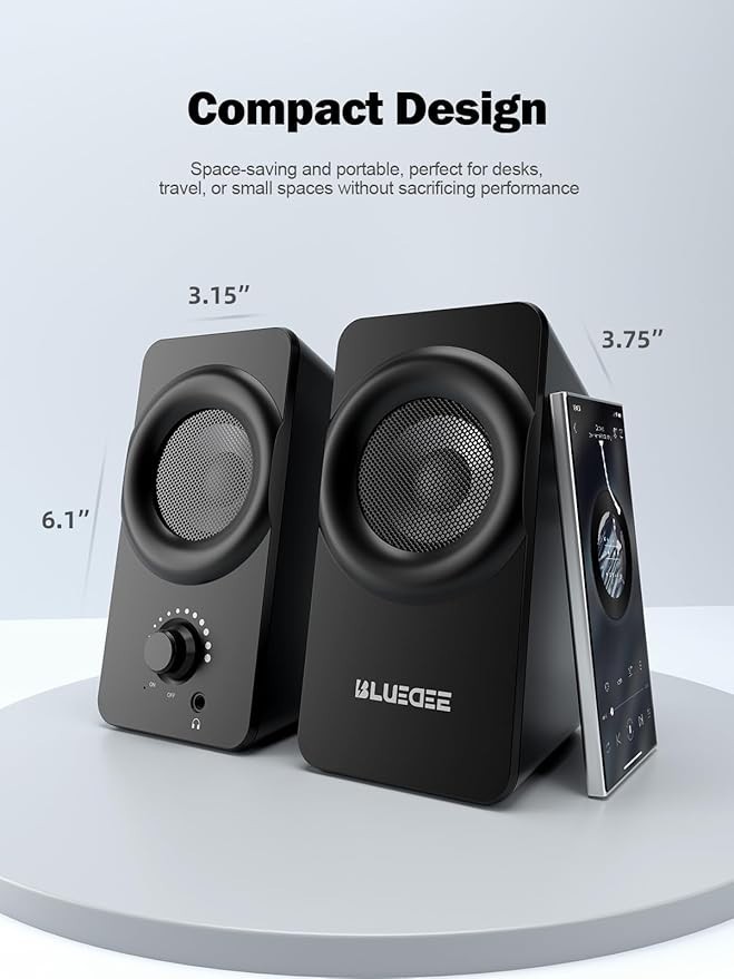 For Desktop Pc, Plug & Play Usb Speaker With 2 Speaker