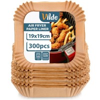 Air Fryer Einlagen Backpapier HeißLuftfritteuse Quadratisch 19Cm 300Er Einweg