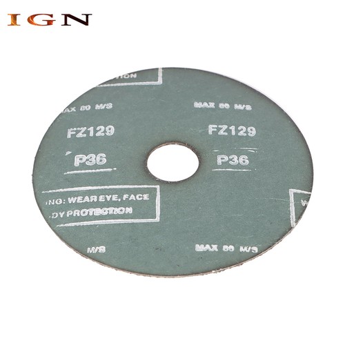 36 Grana 25Pack 5" x 7/8" Dischi per Levigare e Levigare in Fibra di Zirconia Resina - Foto 15 di 15