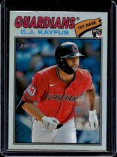 2026 Topps Heritage C.J. Kayfus Chrome RC Refractor Rookie #364 Guardians
