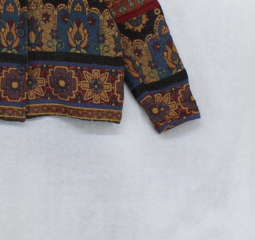 Giacca arazzo vintage Coldwater Creek donna taglia M multicolore made in USA - Foto 9 di 15