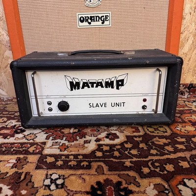 Vintage 70er Jahre Matamp Orange Slave Unit SL100 EL34 Valve Amplifier Head