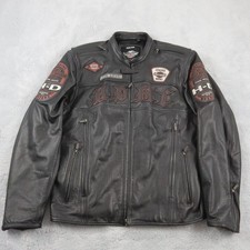 Harley Davidson Lederjacke Herren Gr. 2XL Motorrad Biker Trucker Rider 90s HDMC