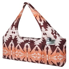 Large Yoga Mat Bag with Strap Zipper Pockets Boho Camel Yoga Bag Fits All Sizes