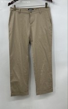Lands' End Straight Leg Chino Pants Women's 4 Beige Casual