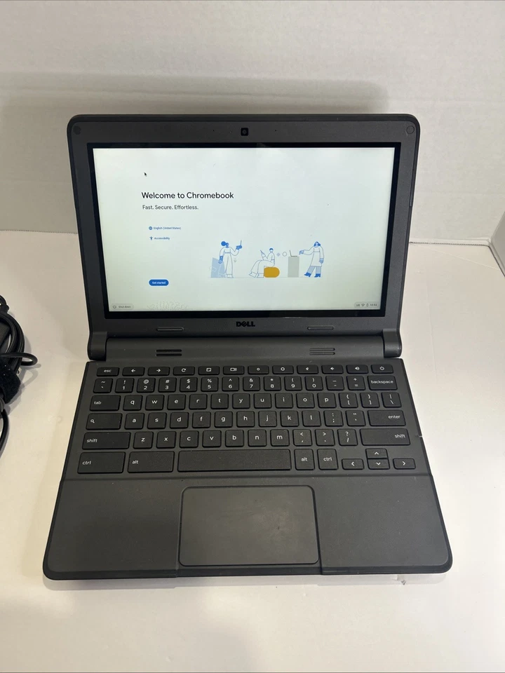 Dell Chromebook 11 3120 11.6" TOUCH Intel Celeron 4GB 32GB SSD - TESTED WORKING - Image 3 of 4