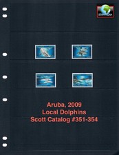 $14.00 Scott Value - 2009 ARUBA Dolphins Marine Life Caribbean Sea MNH NH UMM