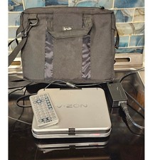 Coby V-Zon Portable DVD Player Silver MP3 DivX SD Card Slot with Remote and Bag