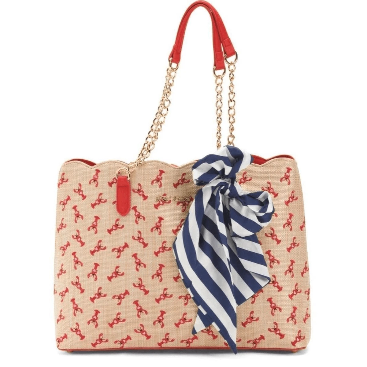 Borsa Shopping Garavani In Rafia A Righe per Donna in Naturale | IT