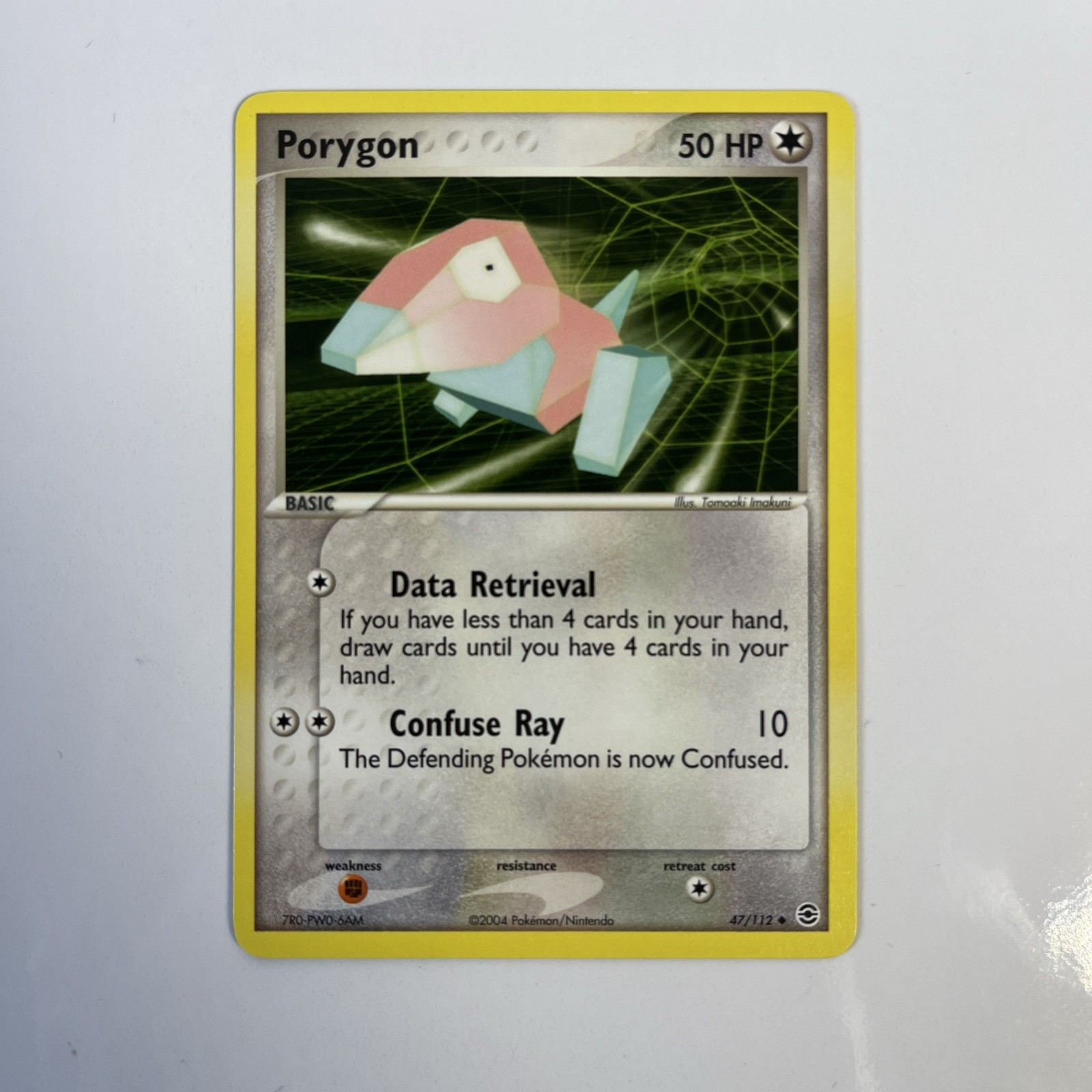 Porygon Pokémon TCG Card EX FireRed & LeafGreen 47/112 Regular 2004 Vintage