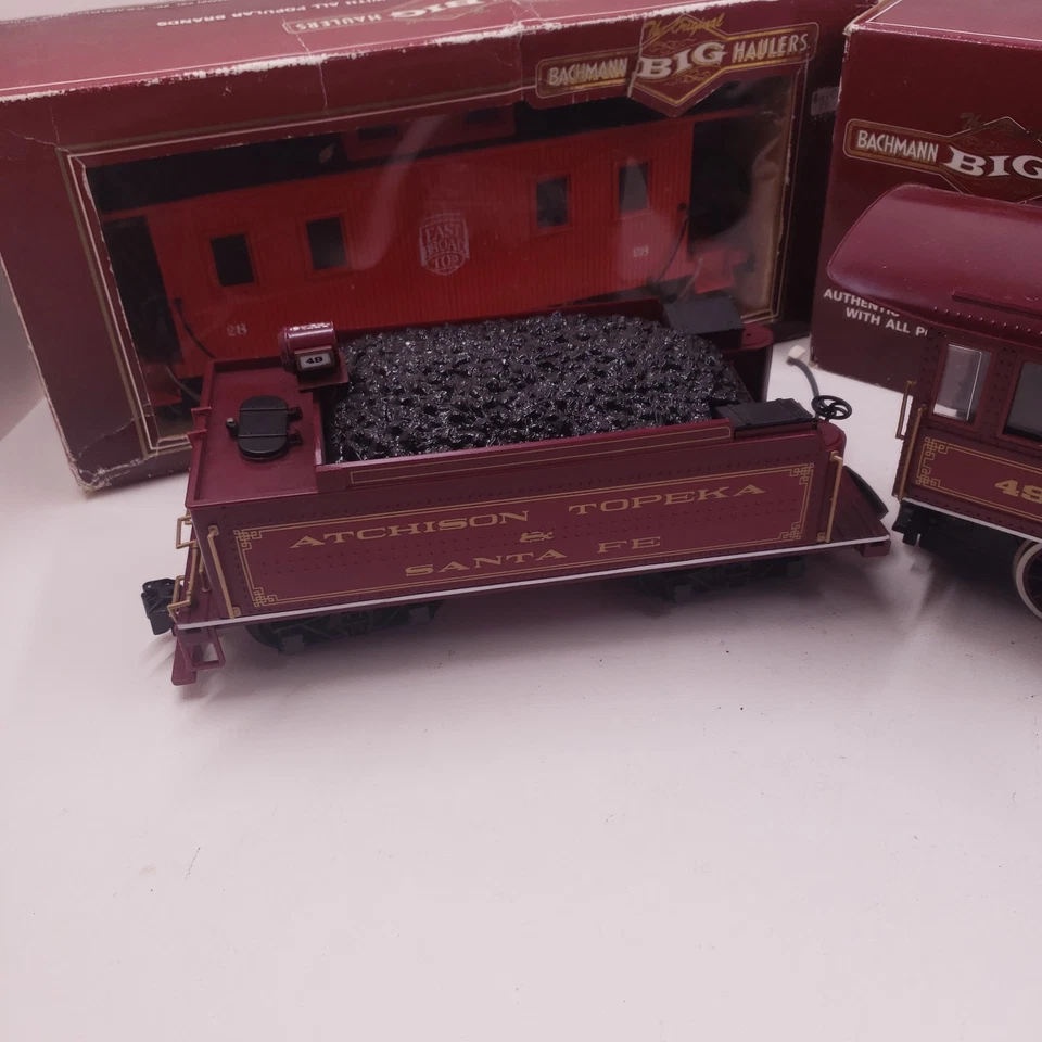 Bachmann Escala G Big Haulers THUNDERBOLT EXPRESS Juego de Tren #49 con Caboose y Coche Foto 4 de 4