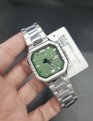 Buy CASIO MTP-B195D-3A Green Chipkashi Wristwatch Analog Men's